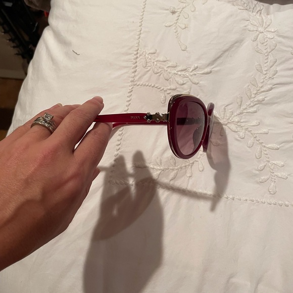Rare Emilio Pucci burgundy red cat eye sunglasses, EUC main image 11